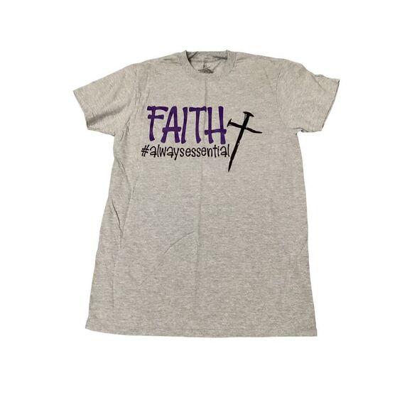 Faith Always Essential Retro Custom Printed Tee Shirt M - Picture 1 of 4